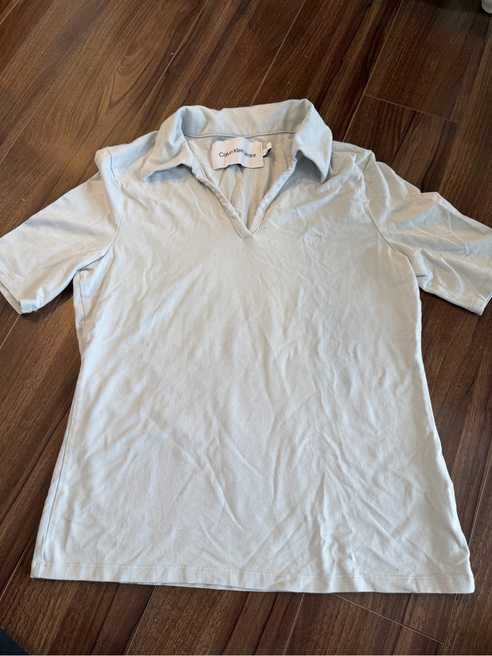 Calvin Klein Light Blue Women’s Polo sise M